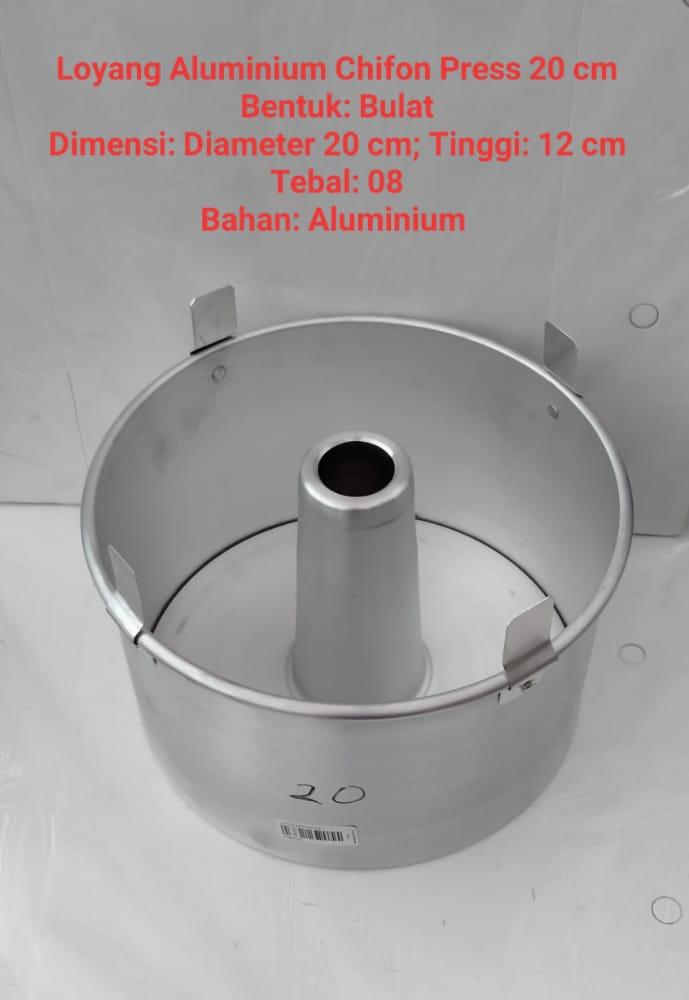 Gambar Loyang Aluminium Kue Chifon Press Ukuran 20 cm Tebal 08 dari Tobaku Marem Junio Kab. Kebumen Tokopedia