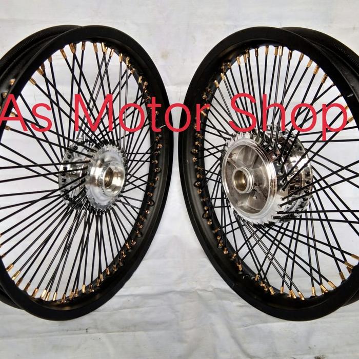 Gambar VELG SET JARI JARI SERIBU TROMOL SET BUAT BEBEK YAMAHA DAN HONDA dari As Motor Shop Kab. Tangerang Tokopedia