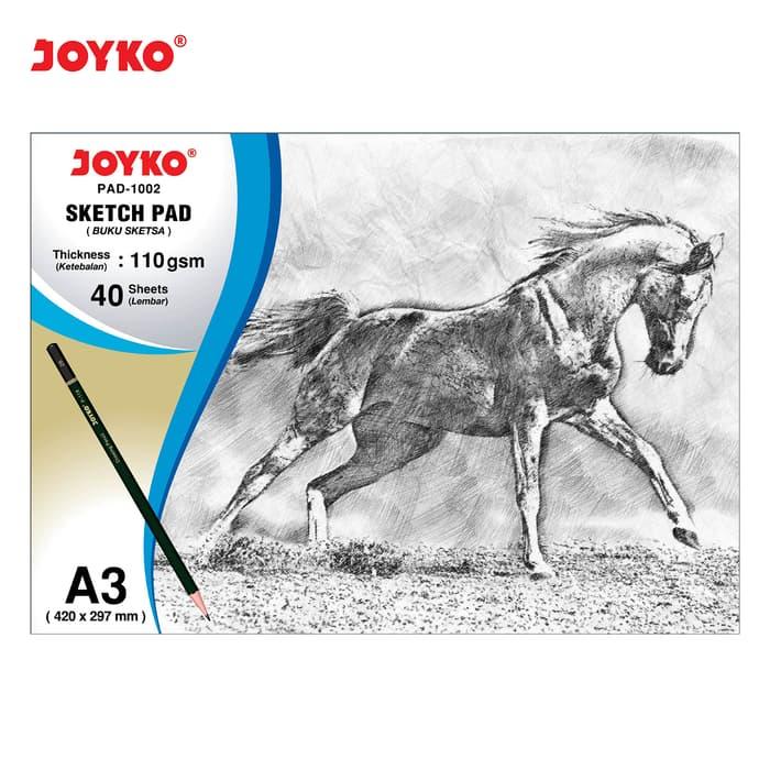 Gambar Sketch Pad Buku Sketsa Joyko Pad-1002 A3 110 gsm 40 Sheets dari -LANCAR JAYA JAKARTA- Kota Administrasi Jakarta Barat Tokopedia