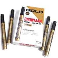 Gambar Spidol Paint Marker Snowman Gold Emas / Medium dari main stationery Kota Administrasi Jakarta Barat 2 Tokopedia