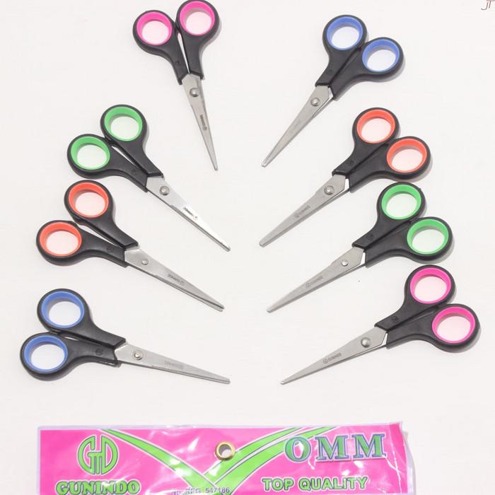Gambar Gunting Gunindo Sedang OMM (isi 12pcs) dari main stationery Kota Administrasi Jakarta Barat Tokopedia