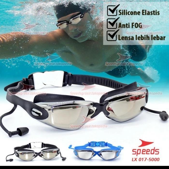 Gambar KACAMATA RENANG SPEEDS ORIGINAL LX-5000 ANTIFOG KACA RIBEN KILAP dari sportscentrestore Kota Administrasi Jakarta Barat Tokopedia