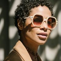 Gambar SEVENFRIDAY Kacamata Hitam Sunglass Acetate ICF1/02 Nude Upper Bridge dari SEVENFRIDAY Indonesia Kota Administrasi Jakarta Pusat 2 Tokopedia