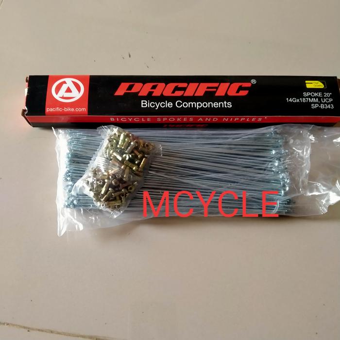 Gambar JARI-JARI SEPEDA SPOKE DAN NIPPLE PACIFIC 20 INCH dari mcycle new Kab. Bekasi Tokopedia