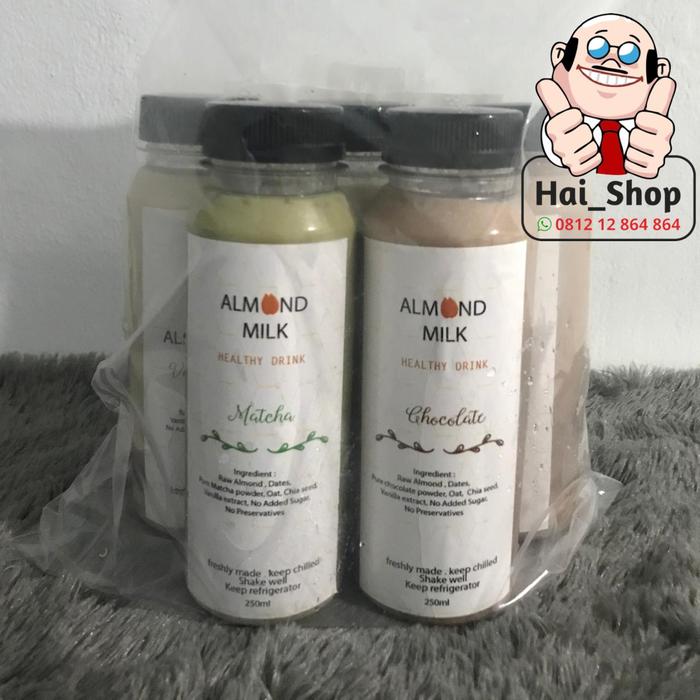Gambar Paket Susu Kacang Almond Dengan Oat dan Chia Seed Original Tanpa Gula dari Hai Shop Tokopedia Kota Administrasi Jakarta Barat Tokopedia