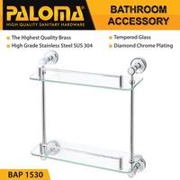 Gambar PALOMA BAP 1530 Rak Kaca Tempat Sabun Susun Dinding Kamar Mandi dari GERAI KUNCI KERAN HARDWARE Kota Administrasi Jakarta Timur 3 Tokopedia