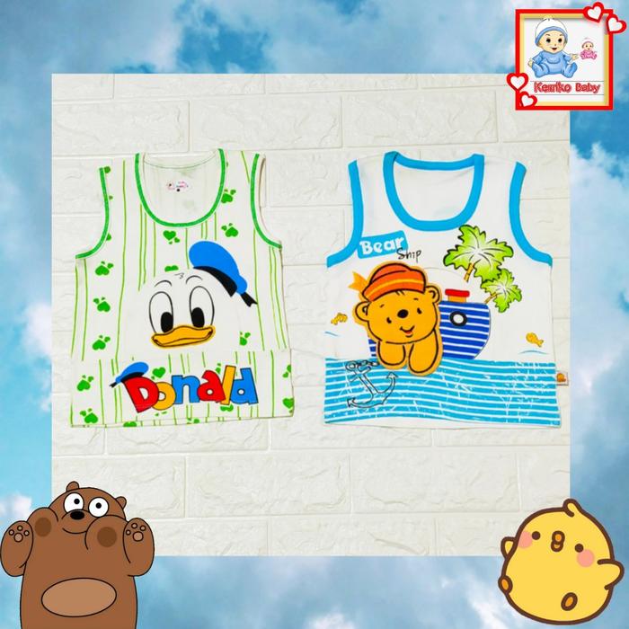 Gambar Kaos Anak Harian Motif Karakter/ Kaos Singlet Anak/Kaos Oblong Anak dari Kemikobaby Kota Surabaya Tokopedia