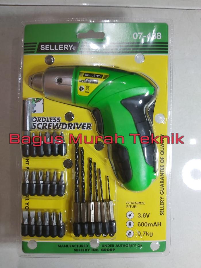 Gambar MESIN BOR CORDLESS SELLERY BATRE BATERAI 07-438 MESIN BOR OBENG dari BAGUS MURAH TEKNIK Kab. Tangerang Tokopedia