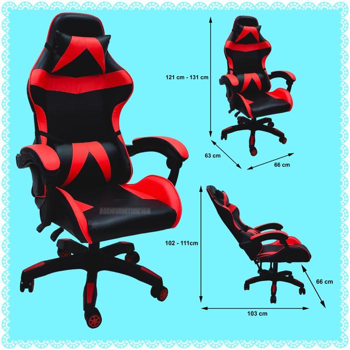 Gambar Kursi Gaming /Kursi Kantor /Kursi Recliner Norwich dari Proyektor Lavish 168 Kab. Tangerang Tokopedia