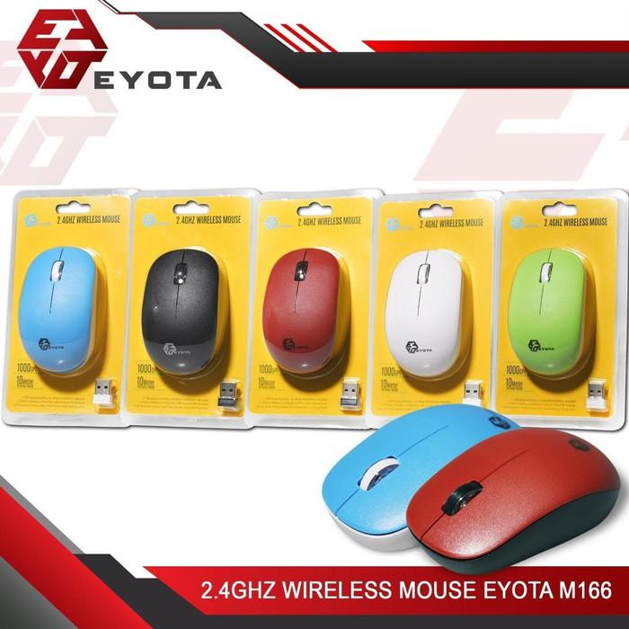 Gambar Mouse Wireless EYOTA M166 2.4GH dari reyx com Kota Medan Tokopedia