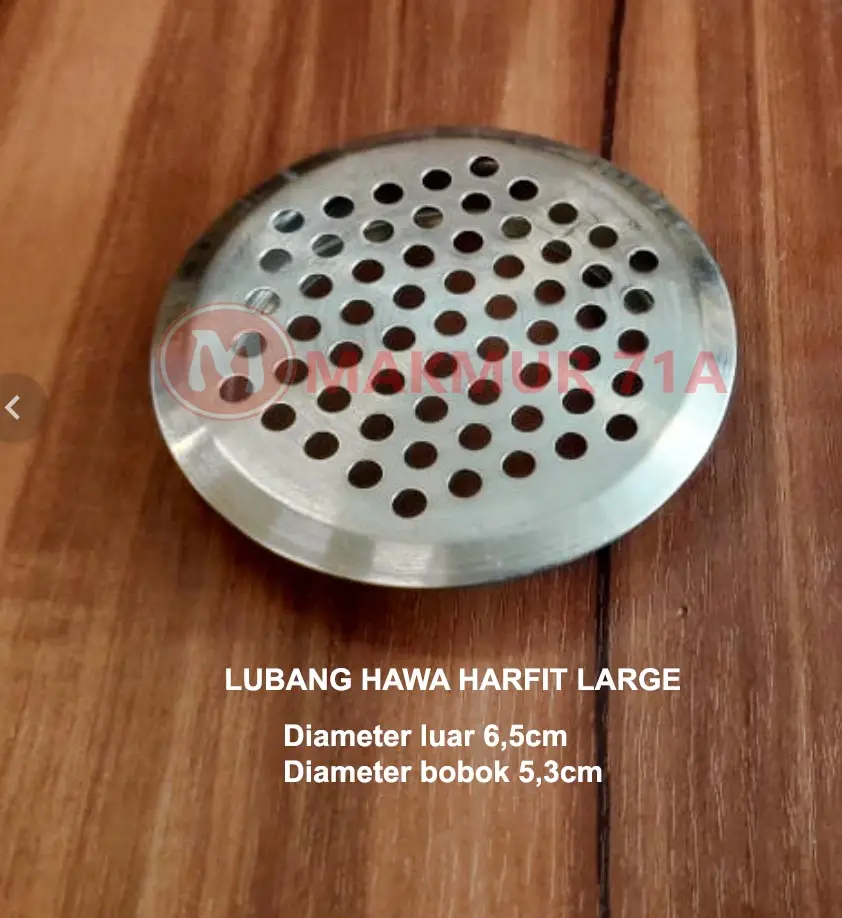 Lubang Hawa Stainless Bulat LARGE / Saringan hawa / Lubang angin