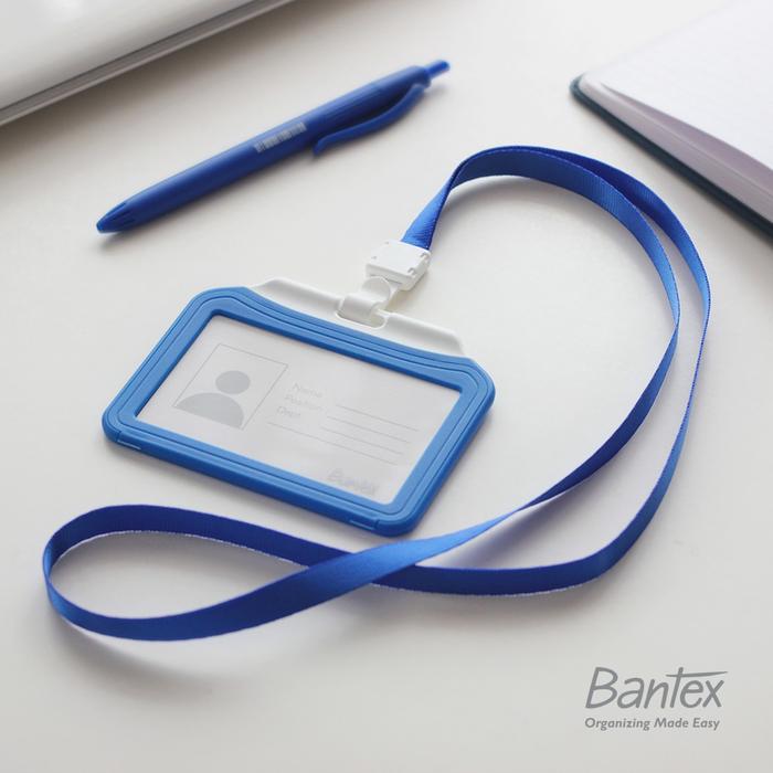 Gambar Bantex Cobalt Blue Dual Side ID Card Holder Lanyard Landscape #8880 11 dari Bantex Indonesia Kab. Bogor Tokopedia