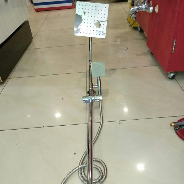 Gambar Kran tiang stainless dingin saja / Shower tiang dingin dari Surya Jaya Jakarta Kota Administrasi Jakarta Pusat Tokopedia