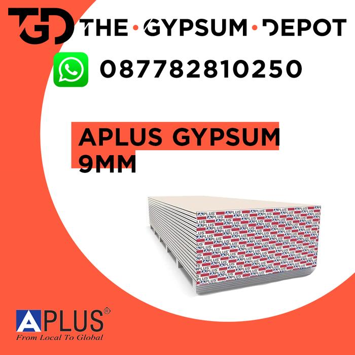 Gambar Gypsum Aplus 9mm 1200 x 2400 / Gipsum Atap Plafon dari The Gypsum Depot Kota Bekasi Tokopedia