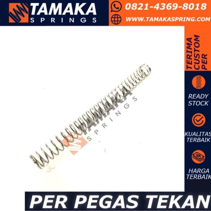 Gambar Per Spring Pegas Tekan OD 13mm Kawat 1mm Panjang 130mm Stainless Steel dari Tamaka Spring Kota Administrasi Jakarta Utara Tokopedia