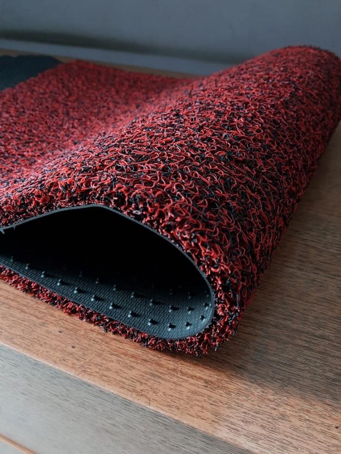 Gambar Karpet Karet Mie Bihun Premium Anti Slip 650x120- HITAM MERAH dari GudangKarpetNew Kota Tangerang Tokopedia