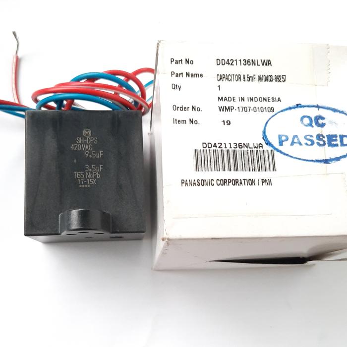 Gambar KAPASITOR MESIN CUCI 2 TABUNG PANASONIC ORIGINAL dari SUPRA TEHNIK wa.081368660812 Kota Depok Tokopedia