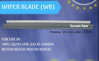 Gambar Wiper Blade NPG-50/51 GPR-34/35-Canon IR2520 IR2525 IR2530 IR2535 dari CV Karunia Toner Kota Semarang 1 Tokopedia