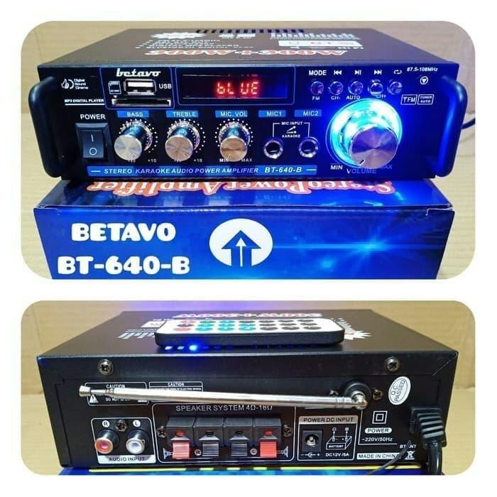 Gambar Ampli mini betavo BETAVO BT-640-B (ORIGINAL) STEREO POWER AMPLIFIER dari ais jaya elektronik Kota Surabaya Tokopedia