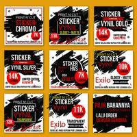 Gambar LABEL STICKER VYNIL EXILO GLOOSY - PRINT N CUT dari ABA Printing Kab. Bogor 3 Tokopedia