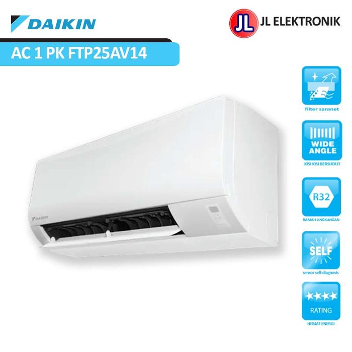 Gambar AC DAIKIN 1 PK FTP25AV14 BREEZE SERIES, DINGIN, ORI, FAST DELIVERY dari JL ELEKTRONIK Kab. Bekasi Tokopedia
