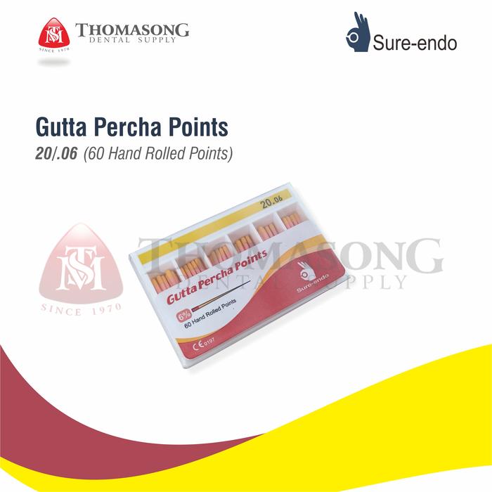 Gambar SURE ENDO Gutta Percha Points .04 & .06 Taper Size dari Thomasong Dental Kota Administrasi Jakarta Pusat Tokopedia