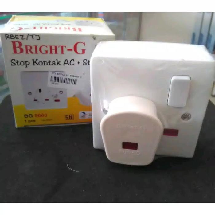 Gambar STOP KONTAK AC + STEKER BRIGHT G / AC SET BRIGHT-G - BG 9663 dari JayaBersamaELc Kota Bekasi Tokopedia