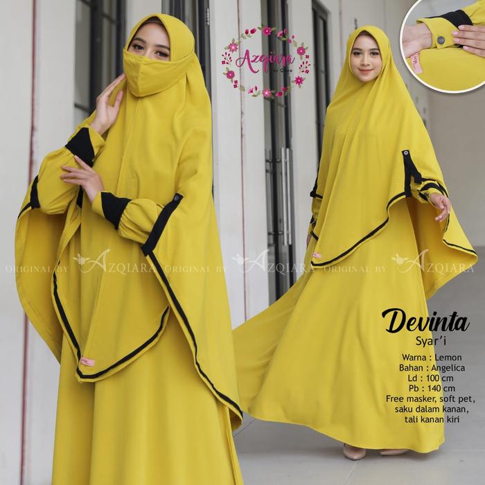 Gambar DEVINTA SYARI TERBARU POLOS SETELAN BUSANA MUSLIM SYARI POLOS TERBARU dari Wirawan Asli Kab. Sukoharjo Tokopedia