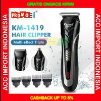 Gambar Mesin alat Cukur Rambut Kemei KM-1419 Clipper 3in1 Salon Barbershop dari ACC Import Indonesia Kota Administrasi Jakarta Pusat 1 Tokopedia