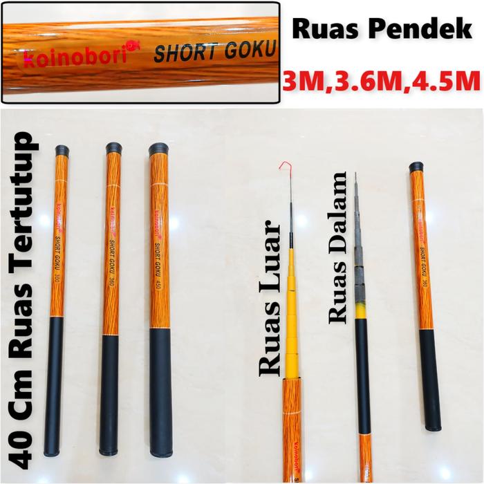 Gambar Joran Tegek Ruas Pendek KOINOBORI SHORT GOKU Bahan FIber dari Planet Anglers Kota Makassar Tokopedia