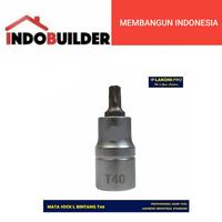 Gambar LAKONI PRO MATA KUNCI SOK BINTANG T40 X 1/2 INCH STARBIT SOCKET T40 dari Indo Builder Kab. Tangerang 1 Tokopedia