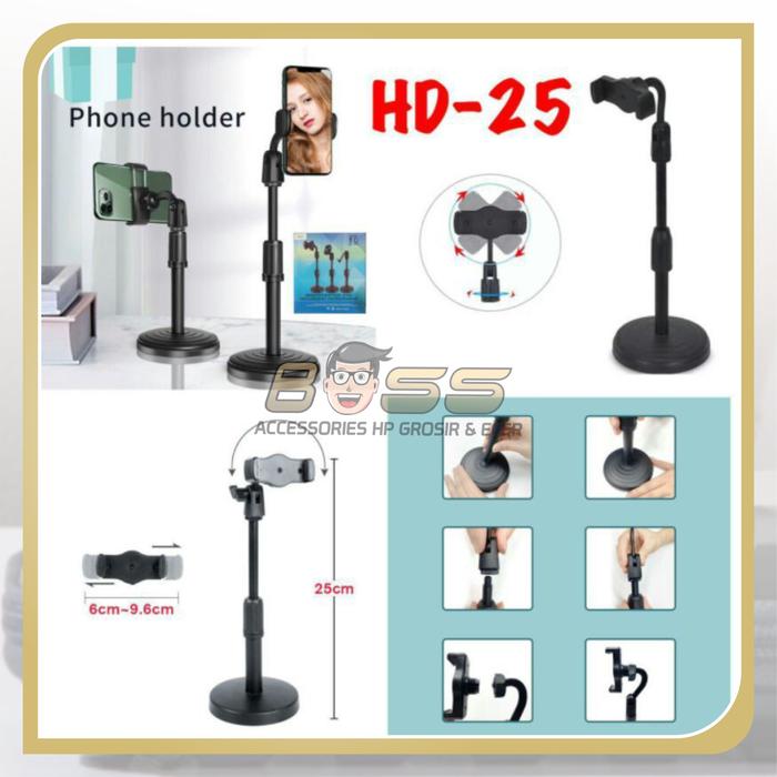 Gambar HOLDER HP HD-25 HOLDER STAND HP PHONE HOLDER HD25 dari boss muda88 Kota Makassar Tokopedia