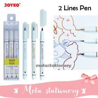 Gambar Pulpen / Color Pen 2 Lines Joyko CLP-51-3 dari Meta Stationery_NEW Kota Administrasi Jakarta Utara 1 Tokopedia
