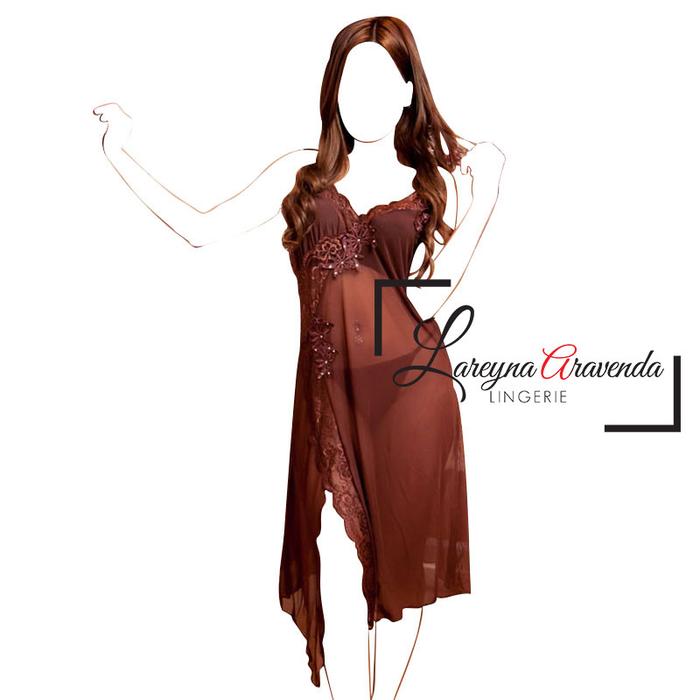 Gambar Set Lingerie + G String Seksi Model Babydoll Side Lace 2122 dari Lareyna Jakarta Utara Tokopedia