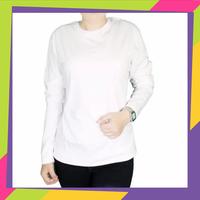 Gambar Kaos polos cewek lengan panjang PUTIH / oblong cewek lengan panjang dari Winstar Polos Kab. Tangerang 1 Tokopedia