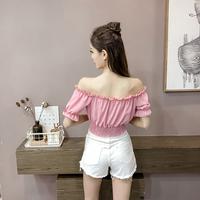 Gambar FASHION WANITA SABRINA BLOUSE KOREAN MURAH BAHAN IMPORT dari sims shop Jakarta Barat 3 Tokopedia