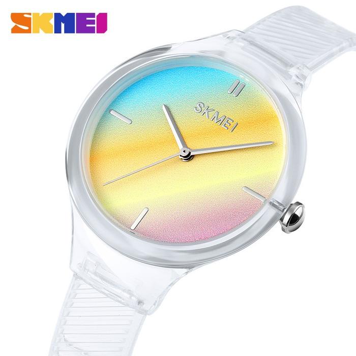 Gambar Jam Tangan Wanita SKMEI 1714 New Transparent Women Analog Quartz PUTIH dari SKMEI MURAH & ORIGINAL Kota Administrasi Jakarta Pusat Tokopedia