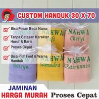 Gambar Souvenir Handuk Anjoly Bordir Custom, Menyerap Air Ukuran 30 X 70 CM dari Adun Bordir Kota Tasikmalaya 1 Tokopedia