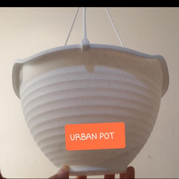 Gambar Pot Gantung Florina No. 8 Putih/ Pot Gantung Lion Star dari urban pot Kota Tangerang Tokopedia