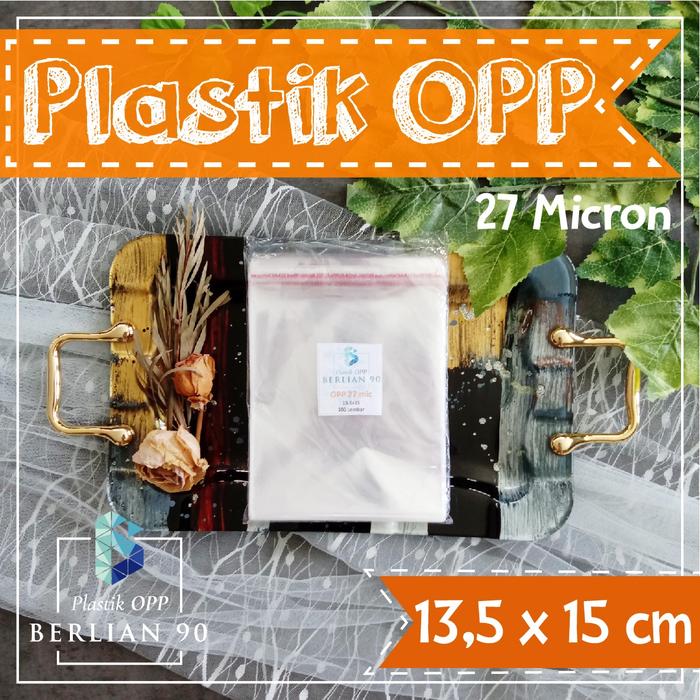 Gambar Plastik Opp Lem 13,5X15 Cm Tebal 30s Micron Isi 100 lbr dari Plastik Opp Berlian 90 Kota Bandung Tokopedia