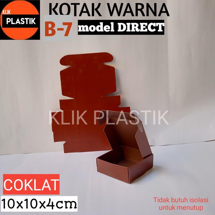 Gambar KOTAK AKSESORIS B7 COKLAT TEMPAT SOUVENIR PILLOW BOX BUNGKUS KADO dari KLIK PLASTIK Kota Surabaya Tokopedia
