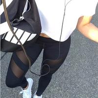 Gambar Double mesh legging / celana senam jaring tile olahraga yoga zumba gym dari Mochi Baby Kota Tangerang Selatan 2 Tokopedia