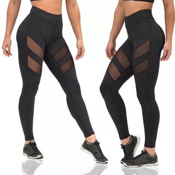 Gambar Double mesh legging / celana senam jaring tile olahraga yoga zumba gym dari Mochi Baby Kota Tangerang Selatan Tokopedia
