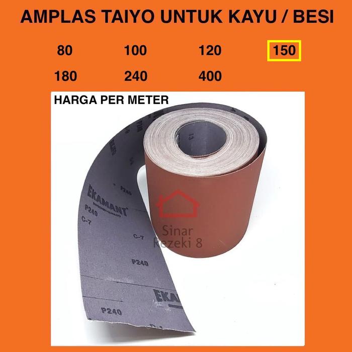 Gambar Amplas EKAMANT Grit 150 / Meter Meteran Ekamen Bangunan Kayu Besi Kain dari Sinar Rezeki 8 Kota Tangerang Selatan Tokopedia