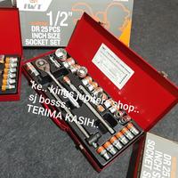 Gambar INCHI 6PT atau 12PT IWT MATA SOK SET 25PC 5/16 sd 1,1/4 1/2Dr IWT KUNCI sokET set in 25pc SYOK SHOCK dari kings jupiters shop Kota Administrasi Jakarta Barat 3 Tokopedia