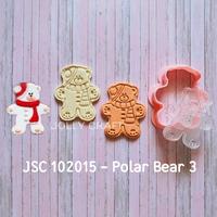 Gambar Cookie cutter Christmas POLAR BEAR 3 size 8 cm dari JollyCraft Kota Surabaya 1 Tokopedia