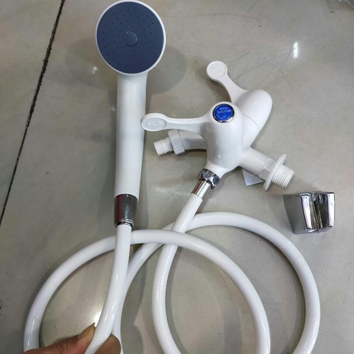 Gambar Paket kran cabang + hand shower plastik putih dari Surya Jaya Jakarta Kota Administrasi Jakarta Pusat Tokopedia