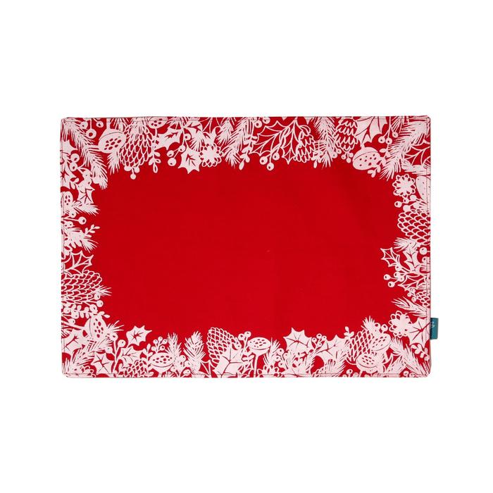 Gambar Placemat Natal / Tatakan Piring Holly Merah Kamalika Artprints dari Kamalika Artprints Kota Administrasi Jakarta Selatan Tokopedia