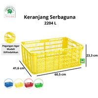 Gambar Green Leaf Container Keranjang Industri Sebaguna 2204 L dari Aneka Houseware Kota Administrasi Jakarta Utara 3 Tokopedia