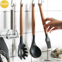 Gambar PERALATAN MASAK SPATULA SILIKON KITCHEN UTENSILS SET (8+HOLDER) OR-202 dari Maxhomeliving Kota Bogor 1 Tokopedia